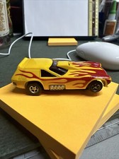 Vega Van Gasser Slot Car - Yellow with Flames - AFX HO Racing Slot Car