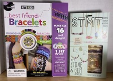 New - Kits For Kids Friendship Bracelets  STMT DIY Stone  Gem Jewelry
