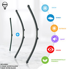 Windscreen Wiper Blade 24" + 21" + 13" For Skoda Kodiaq 2017 2018 2019 2020