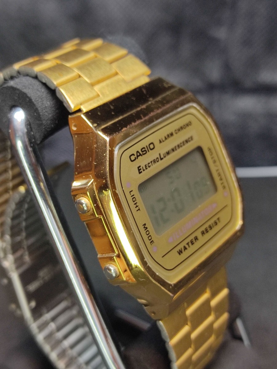 Vintage CASIO Digital Watch A168 D5161 Battery replaced