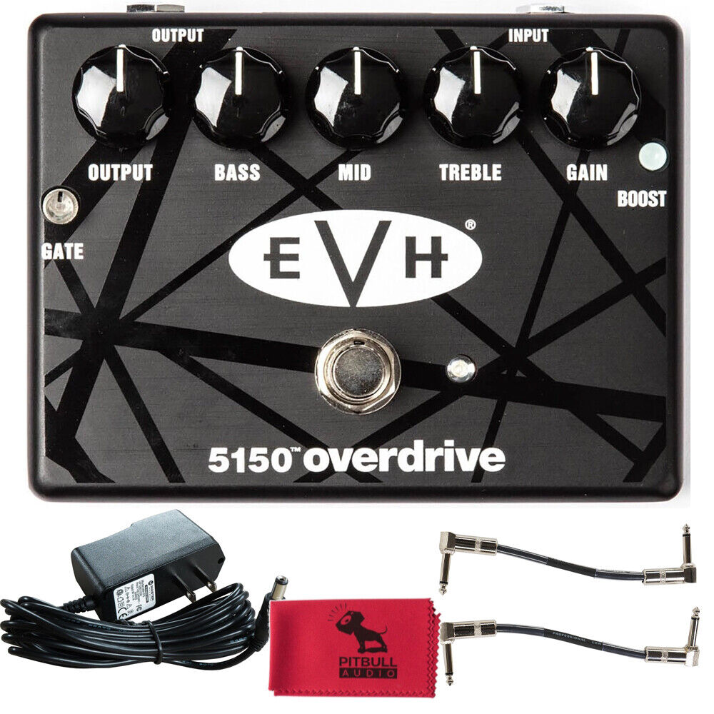MXR EVH 5150 Overdrive Distortion Pedal w/ Power Supply, Patch