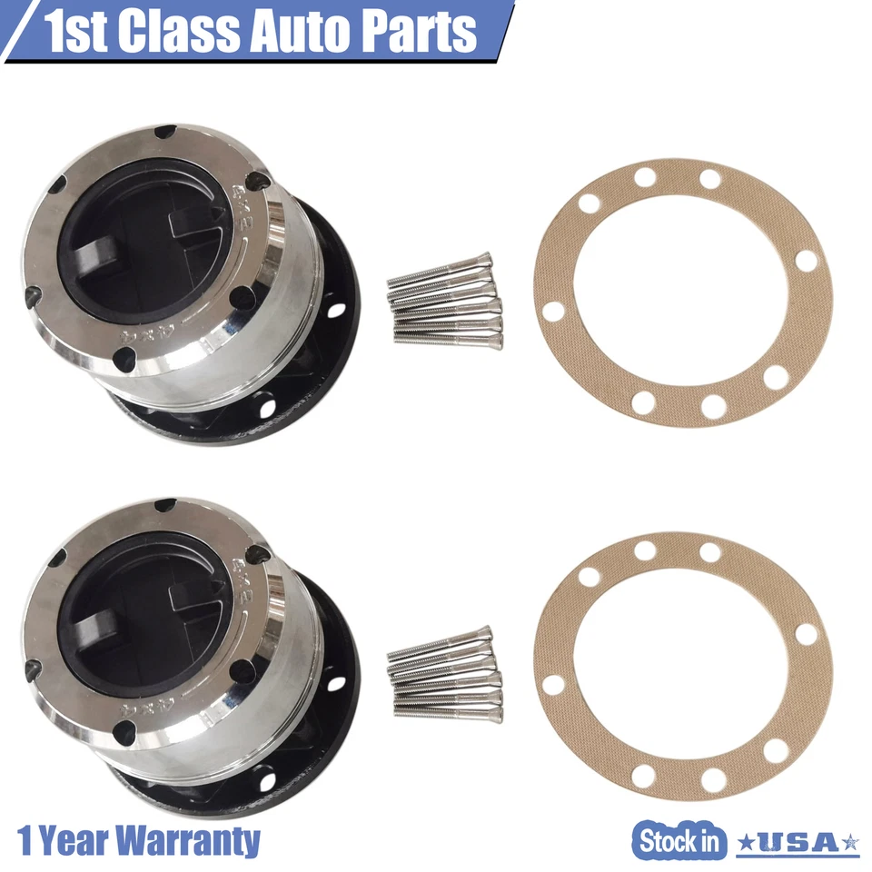 2PCc Locking Hubs For 86-89 Nissan Pathfinder Lock Outs Pick Up 27 splines Foto 2 de 4