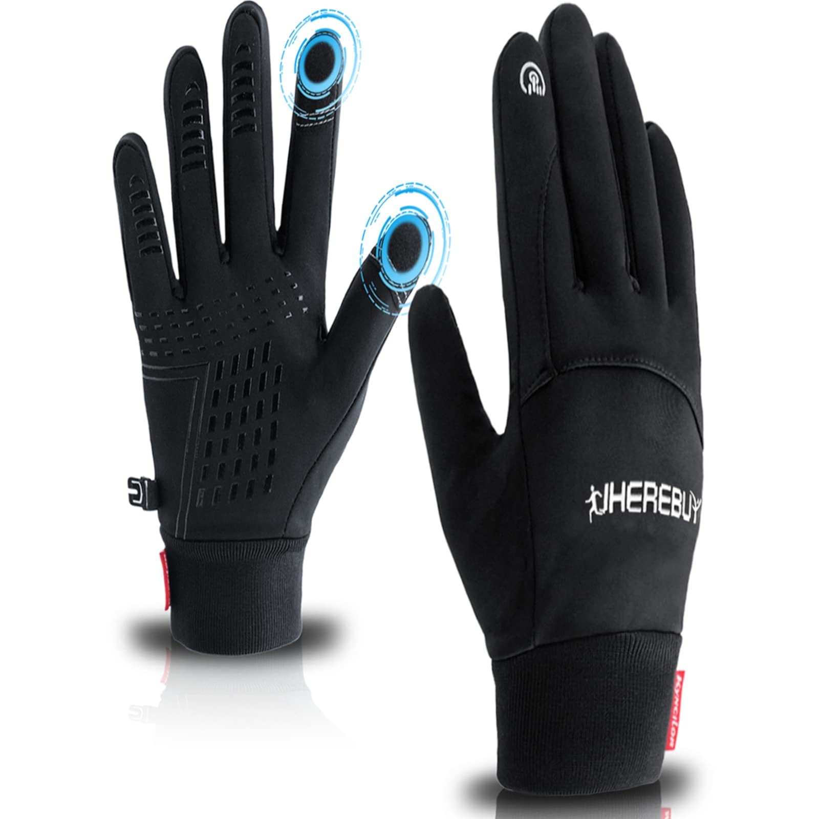 Winter Gloves Touch Screen Anti-Slip Thermal Warm Gloves Windproof Gloves for...-image