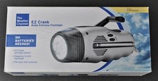 THE WEATHER CHANNEL EASY CRANK EMERGENCY RADIO FLASHLIGHT NEW COMMERCIAL SURPLUS