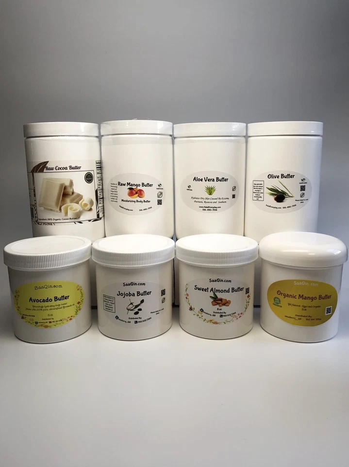 Raw Organic Butter 100% Pure Natural Cold Pressed Fresh Skin Face Hair Body DIY - Image 3 of 4
