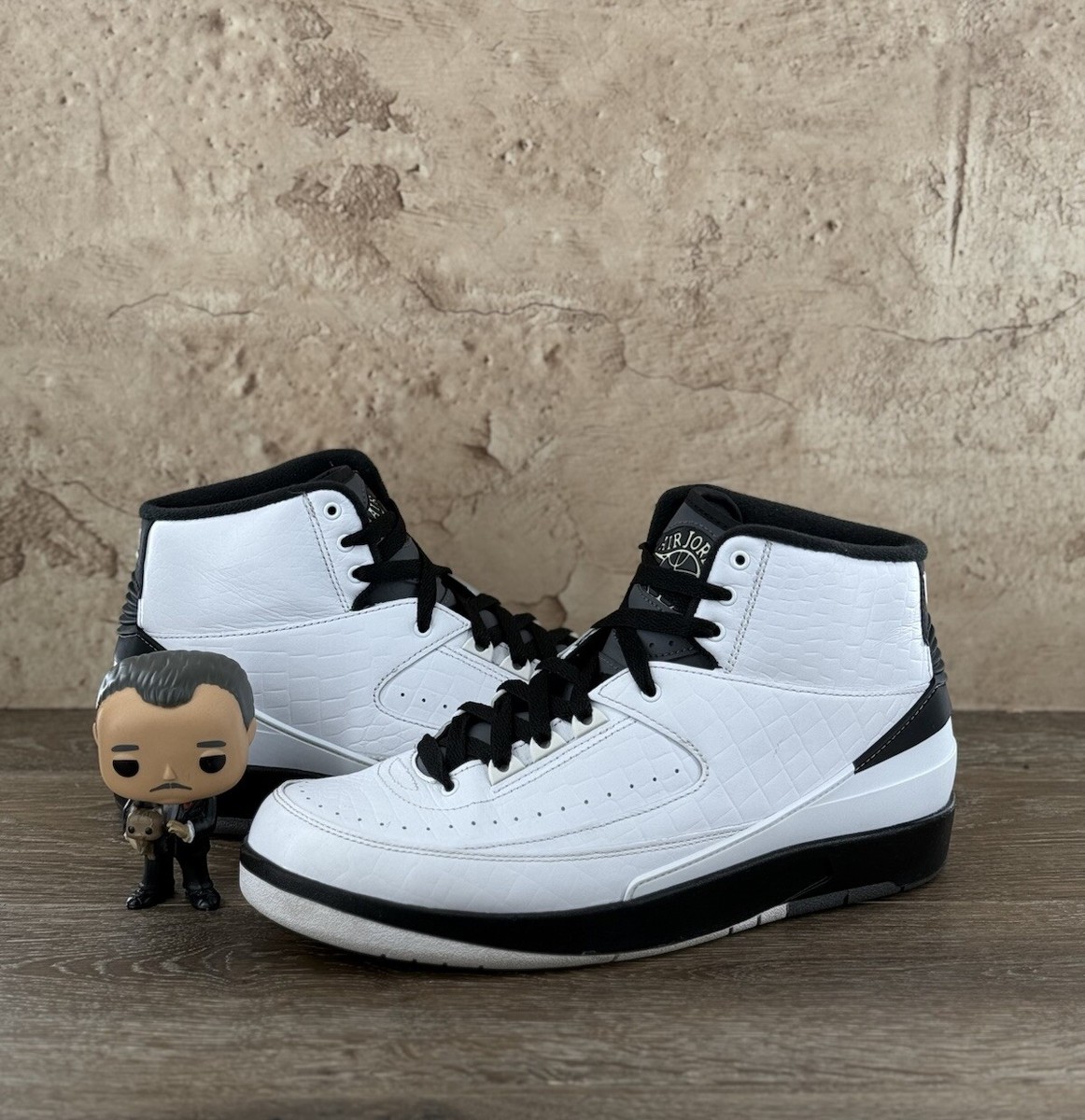 Nike Air Jordan 2 Retro Wing It Men's Size 10 Black White OG Nike Air Jordan 2 Retro Wing It Men's Size 10 Black White OG