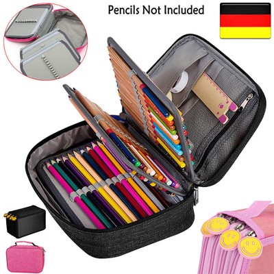 4 Fach 72 teilig Federtasche Federmäppchen Federmappe Schüleretui Bleistift Bag