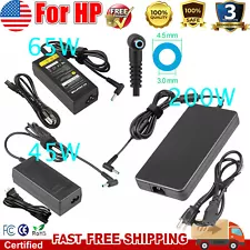 45W/65W/90W/150W/200W For HP Laptop Charger AC Adapter Power Supply Blue Tip