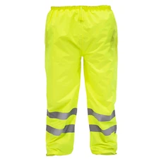 Hi Vis Rain Pants Work Waterproof Reflective High Visibility Safety ANSI
