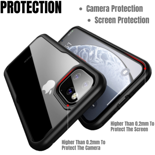 For iPhone 11 Pro Max Shockproof Case Hybrid Heavy Duty Hard Bumper Clear Cover - Picture 4 of 14