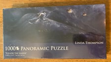 Linda Thompson "Follow the Leader" 1000 Pc Panoramic Whale/ Penguin Puzzle - NEW