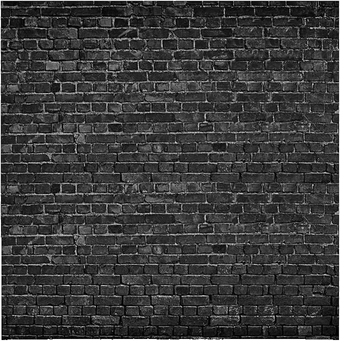 Paredes de ladrillo de vinilo negro materiales de fondo de estudio fotográfico