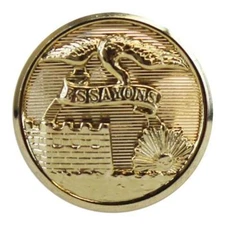 Army Buttons Engineer 30 Ligne Essayons   (1 Pair) Approx: 3/4" dia