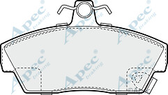 PAD657 GENUINE APEC FRONT BRAKE PADS FOR HONDA CONCERTO -NEXT WORKING DAY-