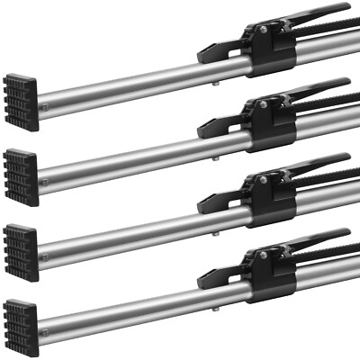 VEVOR 4 Packs 89''-104'' Steel Ratcheting Load Bar Lock with Pads Van Truck