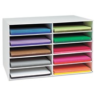 Pacon Classroom Construction Paper Storage 10 Slots 26 7/8 X 16 7/8 X 18 1/2 on sale Pacon Classroom Construction Paper Storage 10 Slots 26 7/8 X 16 7/8 X 18 1/2 on sale