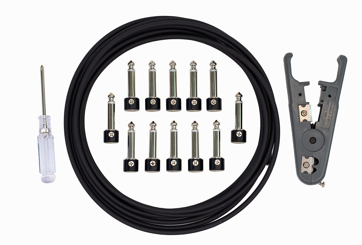 Solderless Guitar Pedal Patch Cable Kit 6 Pack to Make Custom