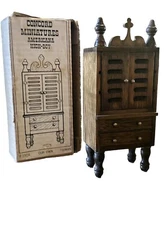 Dollhouse Miniature Americana High Boy Armoire 1/12 Scale Original Concord NIB