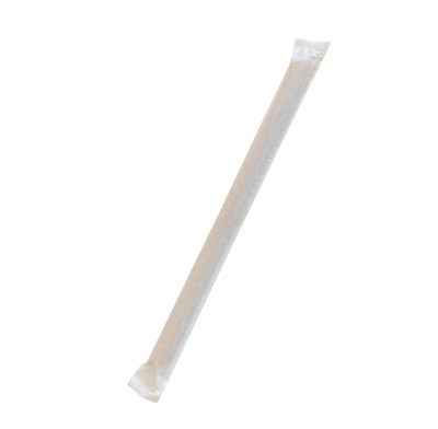 Brown Paper Straw Smoothies Bubble Tea Milkshake Straws Biodegradable 230x120mm