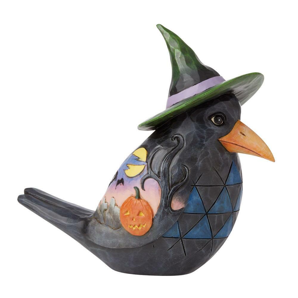 Jim Shore Halloween Crow Pint Size Figurine 6009510 Flights of