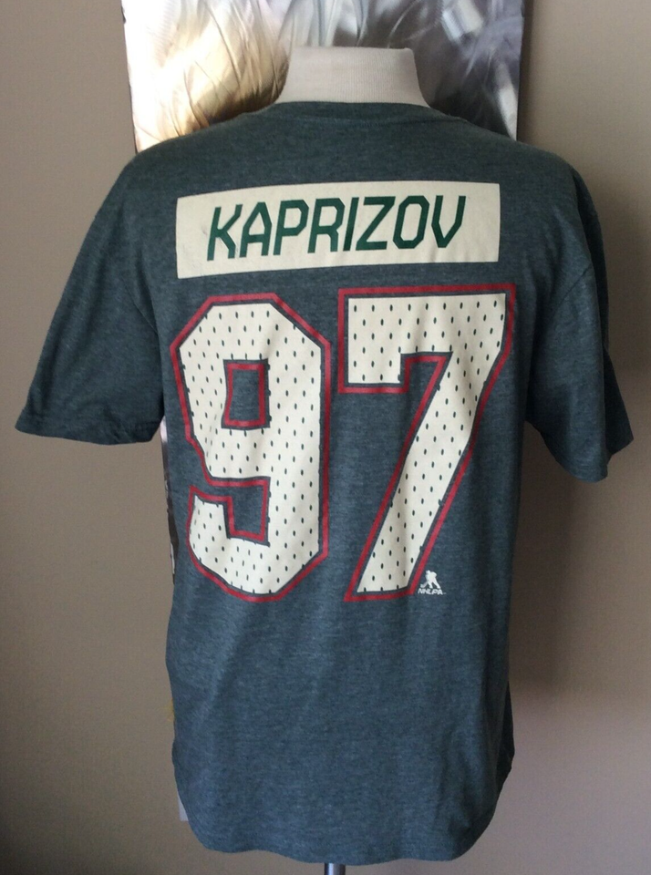 Minnesota Wild Kaprizov 97 Level Wear T Shirt NHL (Small, Green) eBay