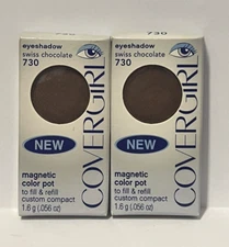 Covergirl Magnetic Color Pot Eyeshadow Fill & Refill Compact, Swiss Chocolate