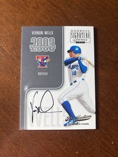 Vernon Wells Autograph Card, 10/49, Donruss Signature Series 2003