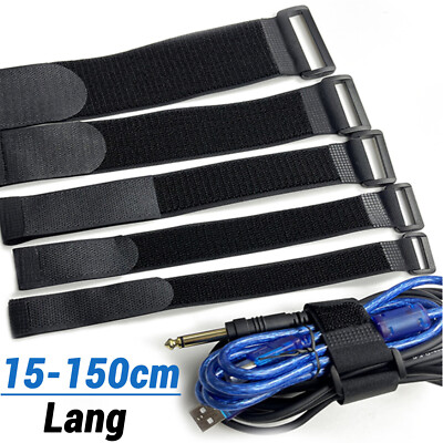 Klettband 2-5cm Klettkabelbinder Klettbänder Kabelbinder Schlaufenband mit Öse