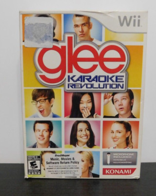 Glee Karaoke Revolution: Volume 1 for Nintendo Wii - Sealed in box w/Microphone