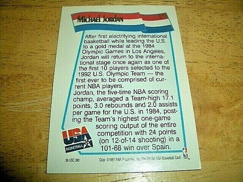 CARTOLINA HOOPS MICHAEL JORDAN 1991-1992 #579 - Foto 2 di 2