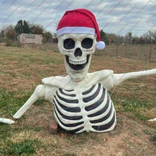 Santa Hat For Costco Ground Breaking Skeleton