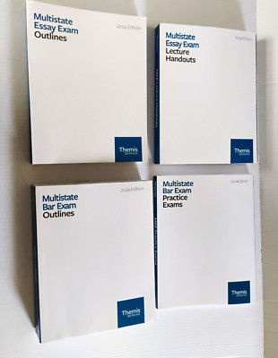 NEW Themis Bar 2024-25 Multistate Lot Set 4 MBE MEE Outlines Practice Exams