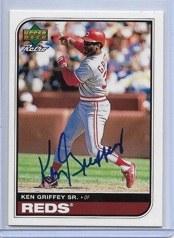 1998 UPPER DECK RETRO KEN GRIFFEY AUTOGRAPH SIGNED AUTO #KGS