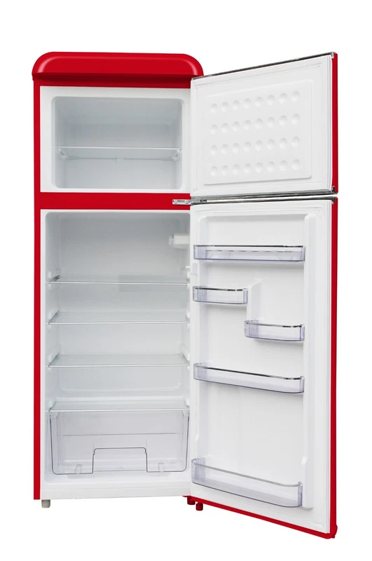 Frigorifero Vintage Colorato AKAI ROSSO 240 L Frigo Freezer Retrò Anni 60 147 cm, fotografia 8 di 12