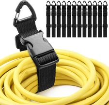 6 Pack 17 Inch Adjustable Extension Cord Holder Organizer for Workshop Garage