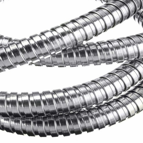 SHOWER HOSE 1.2/1.5/2/2.5M FLEXIBLE STAINLESS STEEL CHROME SHOWER BATHROOM PIPE - Picture 3 of 4