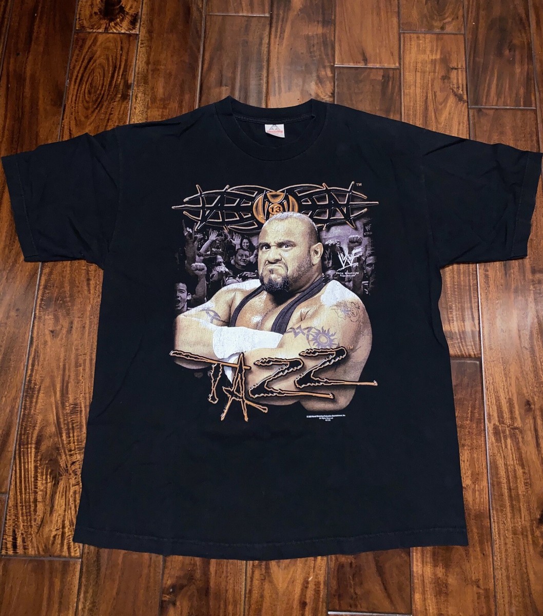 Vintage WWF Tazz T Shirt 2000 Size X-Large XL WWE Double Sided