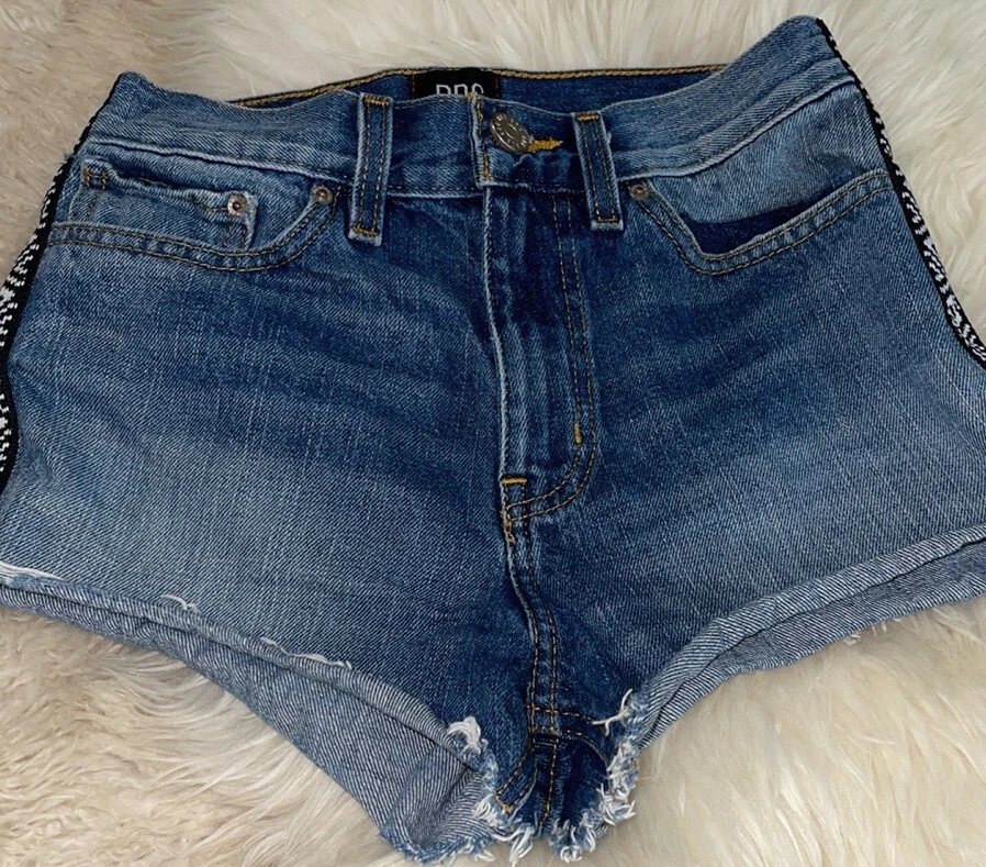 Pantalones Cortos Urban Outfitters Mujer Talla 26 Denim Novia Alto Algodón Western Foto 2 de 4