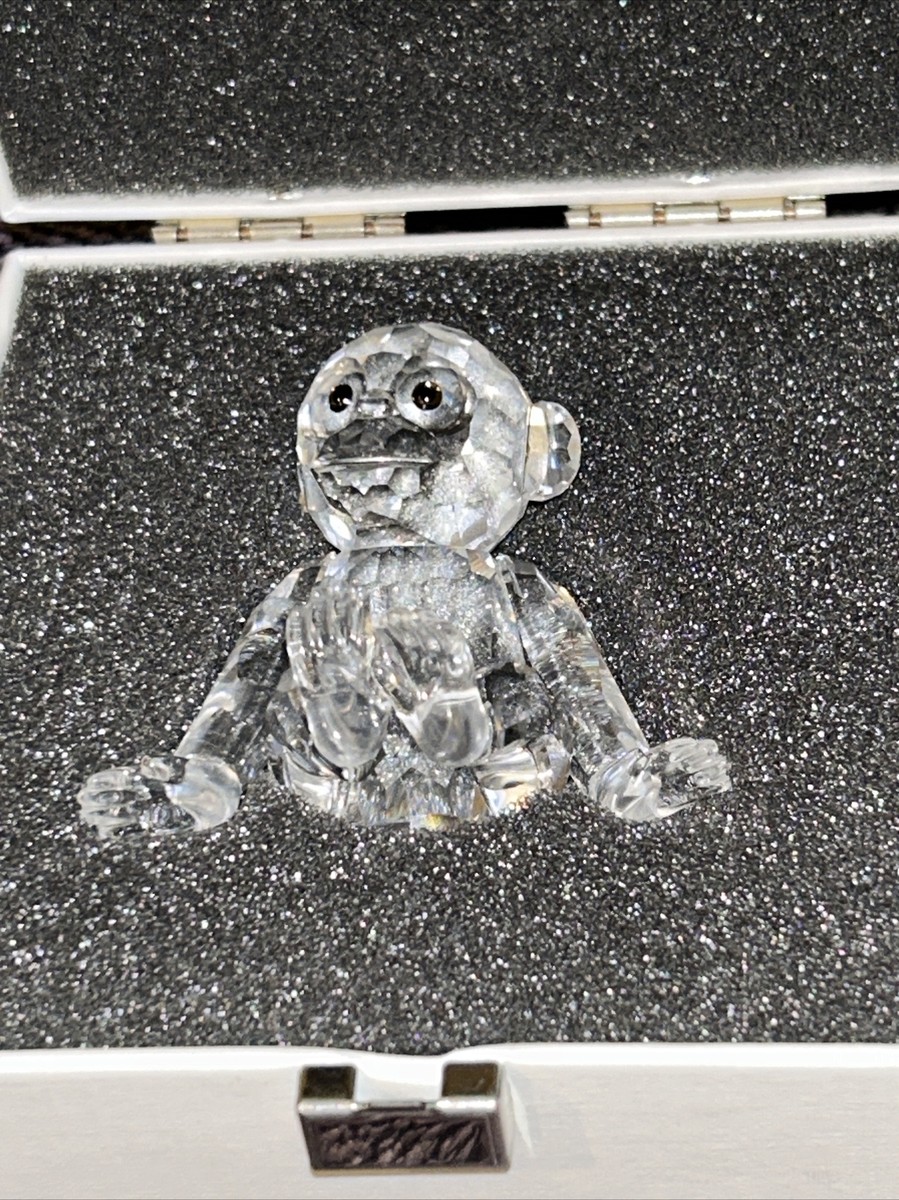 Swarovski Crystal Chimpanzee #221625 Original Box African Swarovski Crystal Chimpanzee #221625 Original Box African