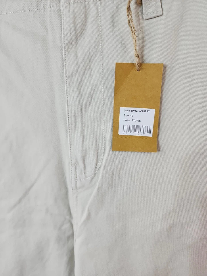 Pantalones cortos cargo Paper Denim & Cloth beige para hombre 46 Foto 4 de 4