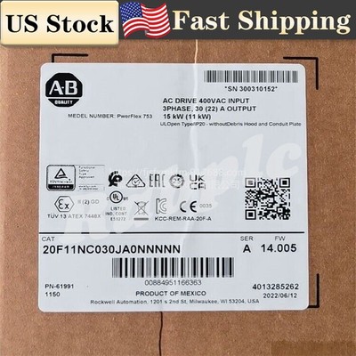 Allen-Bradley 20F11NC030JA0NNNNN PowerFlex Air Cooled 753 AC Drive Spot Goods
