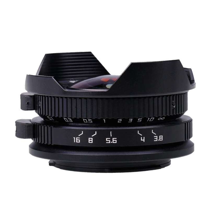 8mm F3.8 180° Wide Angle Lens For Micro M4/3 MTF PEN F E-M1 II E-M5 GH5 G7 - Image 4 of 4