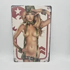 Vintage Tin Metal Signs - Pin Up Girls Sexy Posters Wall Decor Retro  Sign