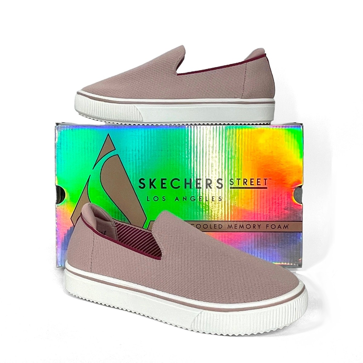 Skechers Poppy Slip On Skechers Poppy Trimmed Out Slip Ons