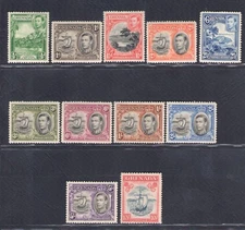 1938-50 Grenada, Stanley Gibbons No. 153/63 - 12 Values - MNH**