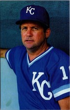 Dick Howser Kansas City Royals Manager Vintage Sports Postcard RPC CI/Sports #11