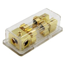 2 Way Power Distribution Block 4/8 AWG Gauge AGU Fuse Holder Distribution Blo...