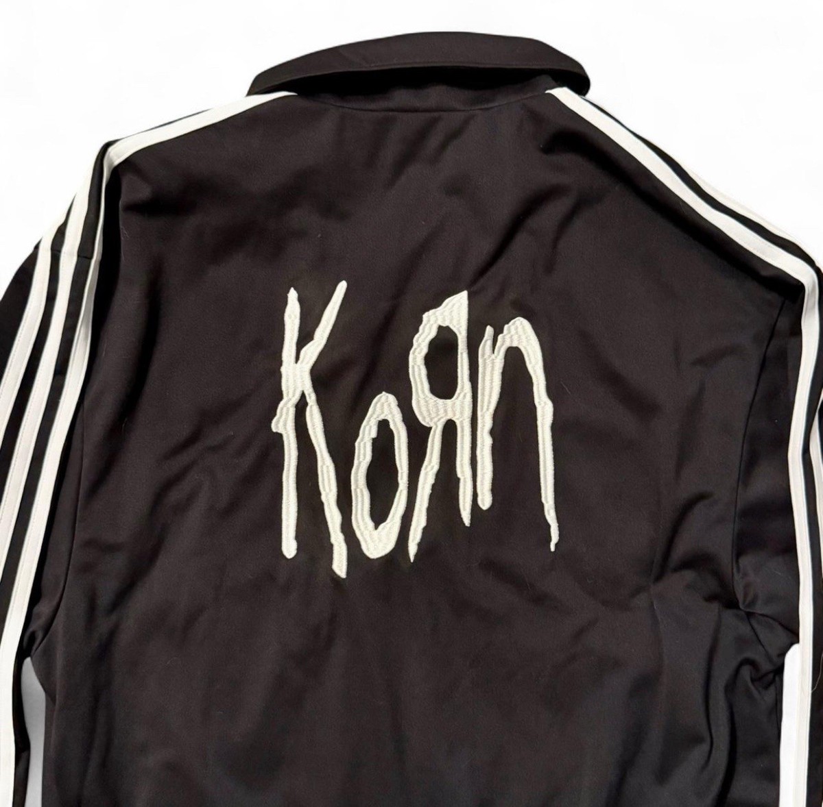 Adidas x KoRn Tracksuit Top Jacket Black & White Jonathan Davis