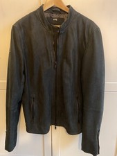 Superdry Lederjacke schwarz L NYC