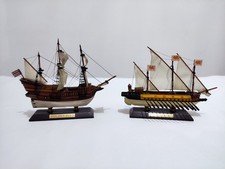 LOTTO 2 MODELLINI NAVI Golden Hind + Galeazza Veneziana Da Collezione Vintage